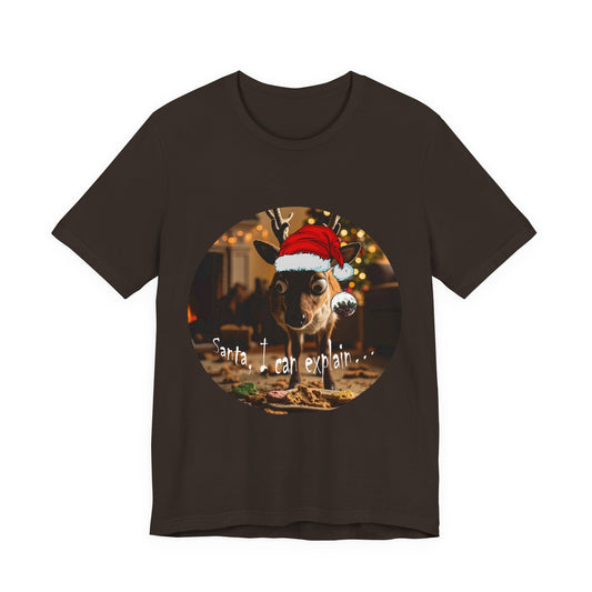 Santa, I can explain... — Guilty Reindeer Christmas T-shirt
