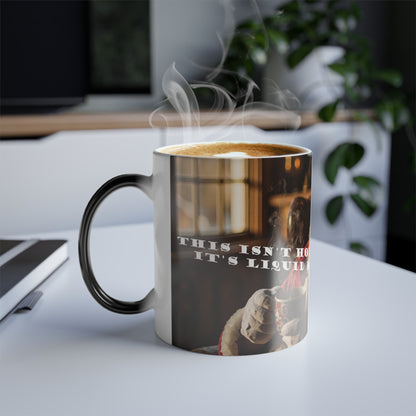 This isn't hot chocolate... it's liquid motivation — 'Hot Chocolate = Holiday Motivation' Santa Christmas Gift, 11oz