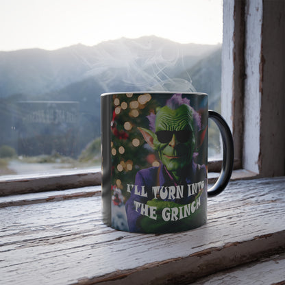 If there are no presents... I'll turn into the Grinch — Color-Changing Holiday Mug 11oz