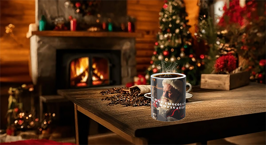 This isn't hot chocolate... it's liquid motivation — 'Hot Chocolate = Holiday Motivation' Santa Christmas Gift, 11oz