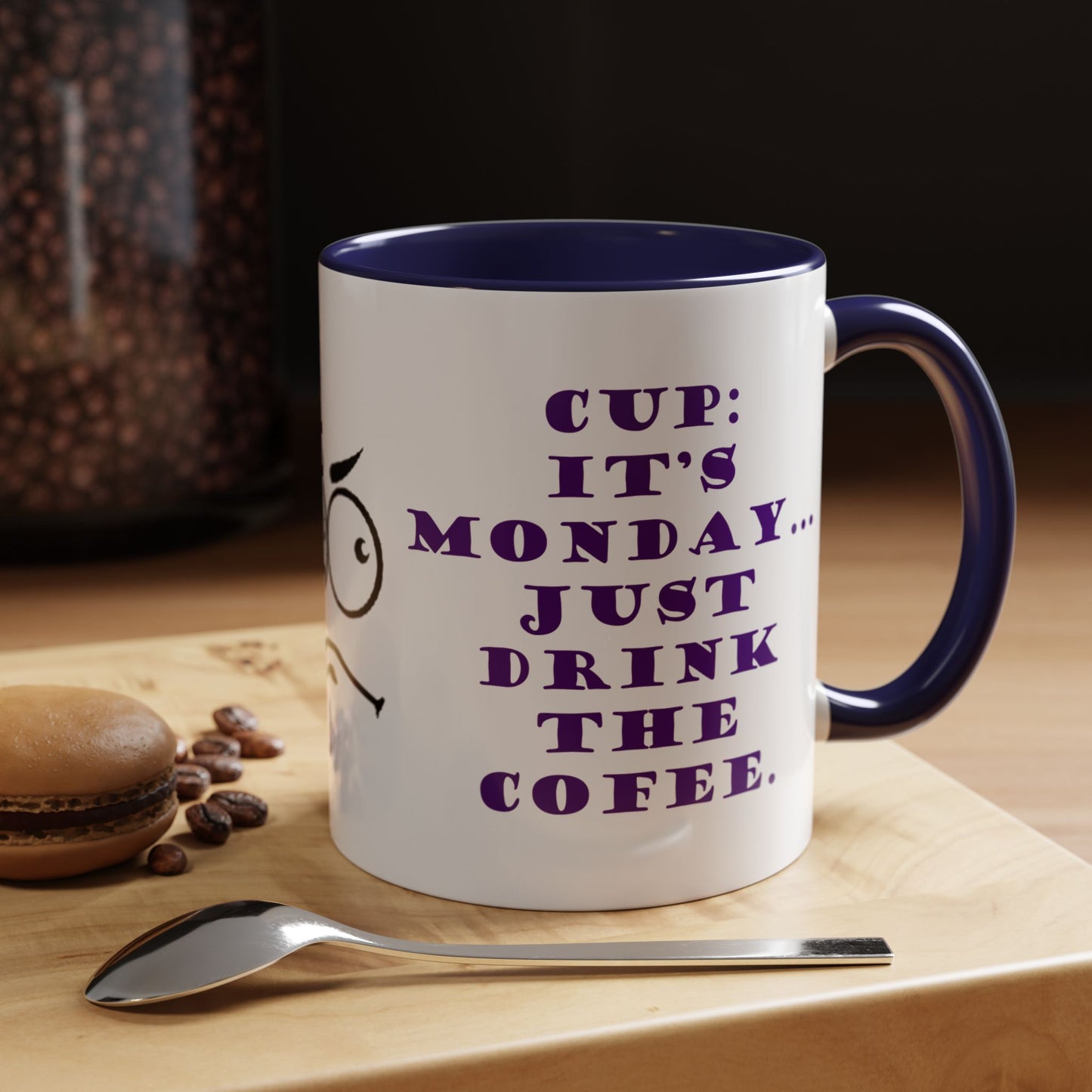 It's Monday... talk to the cup | Funny Ceramic Mug