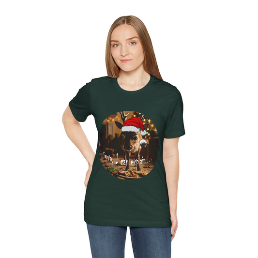 Santa, I can explain... — Guilty Reindeer Christmas T-shirt